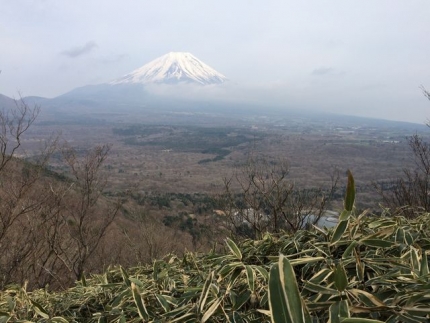 竜ヶ岳登山中の富士山１