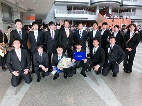 松山大学伝統空手部 平成26年度卒業式