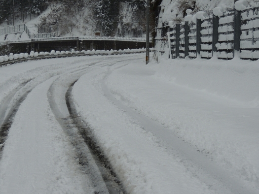 木沢道路積雪１